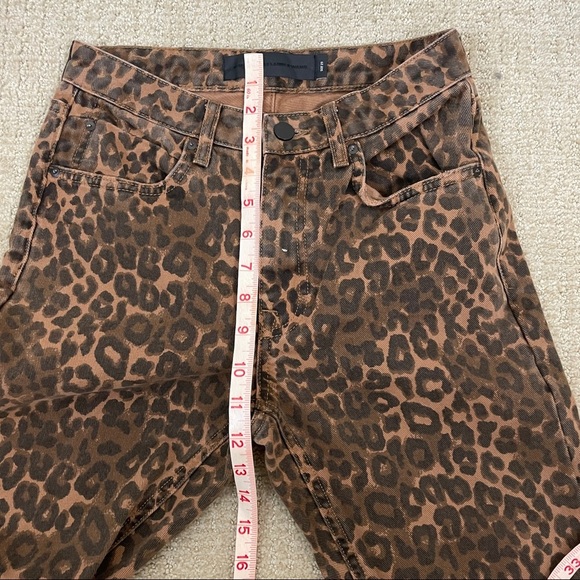 Alexander Wang Denim Cult Jeans Leopard Size 25 - Picture 8 of 9